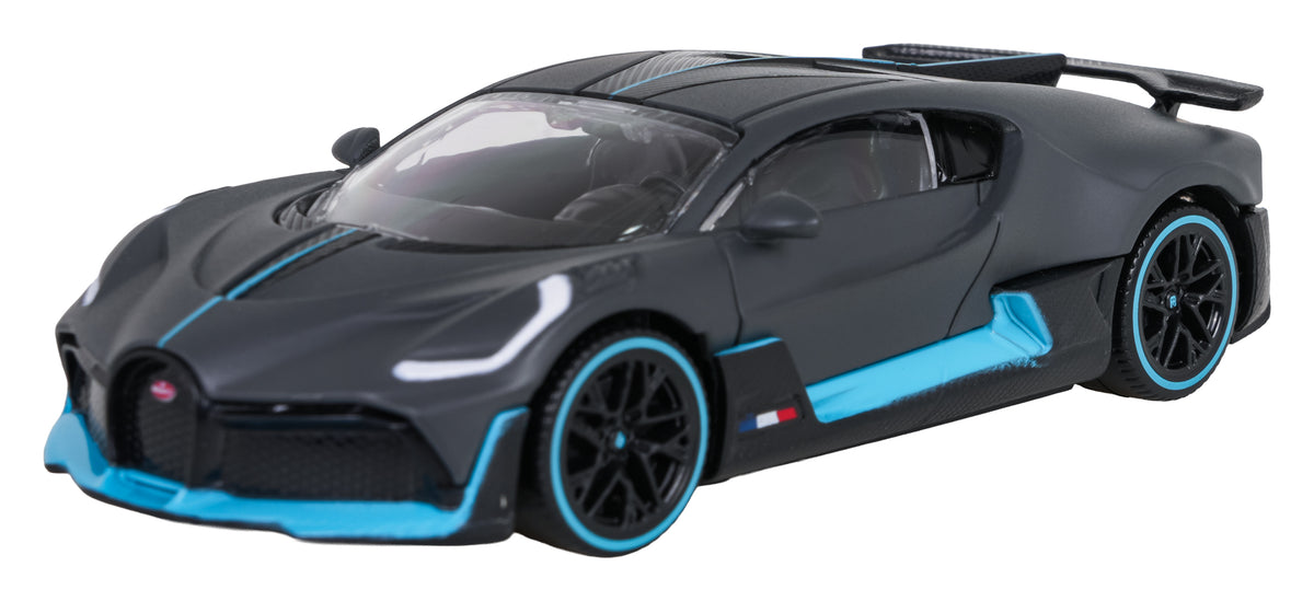 Kovový model RASTAR Bugatti Divo 1 : 43 – sivý – pohľad 4