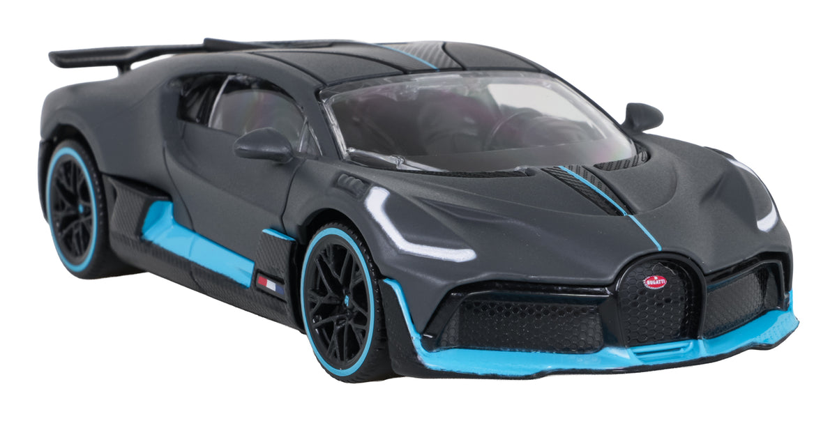 Kovový model RASTAR Bugatti Divo 1 : 43 – sivý – pohľad 3