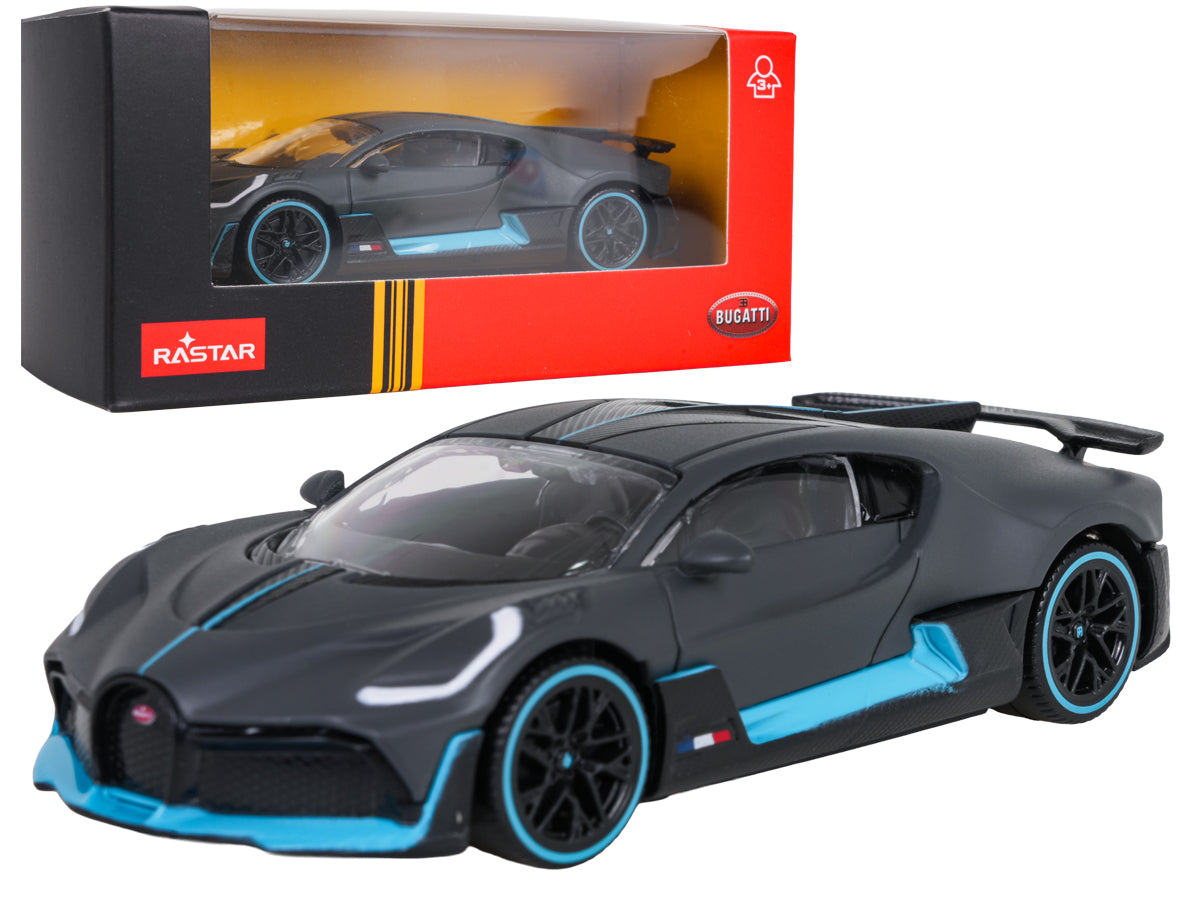 Kovový model RASTAR Bugatti Divo 1 : 43 – sivý – pohľad 2