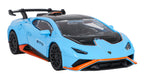 Kovový model RASTAR Lamborghini Huracán STO 1 : 43 – modrý – pohľad 3