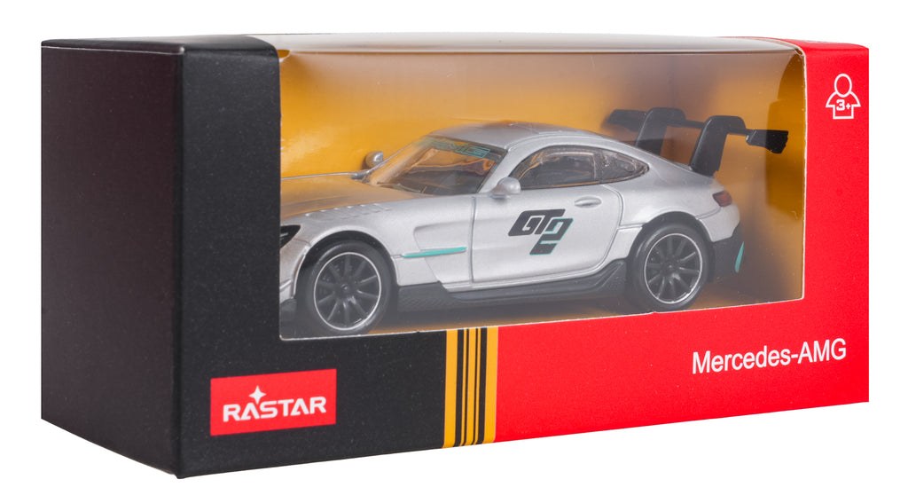 Kovový model RASTAR Mercedes-AMG GT2 1 : 43 – strieborný – pohľad 6
