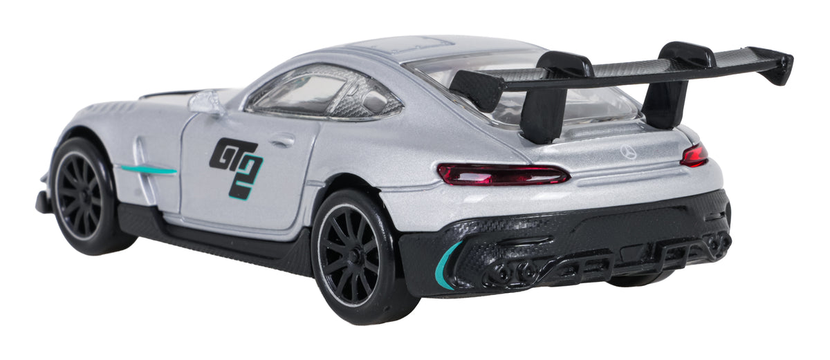 Kovový model RASTAR Mercedes-AMG GT2 1 : 43 – strieborný – pohľad 4