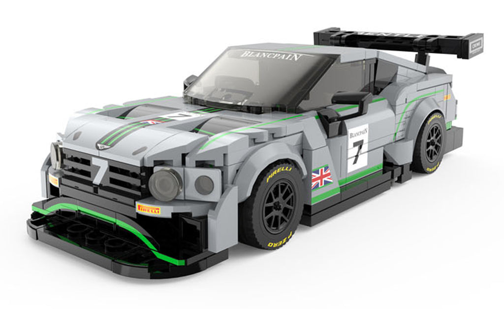 Stavebnica RASTAR Bentley Continental GT3 1 : 29 – sivá, 406 dielov – pohľad 3