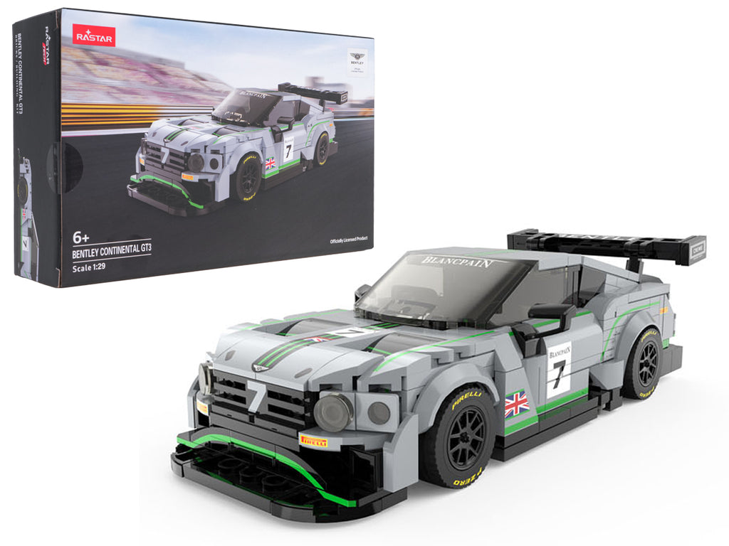 Stavebnica RASTAR Bentley Continental GT3 1 : 29 – sivá, 406 dielov – ďalší pohľad