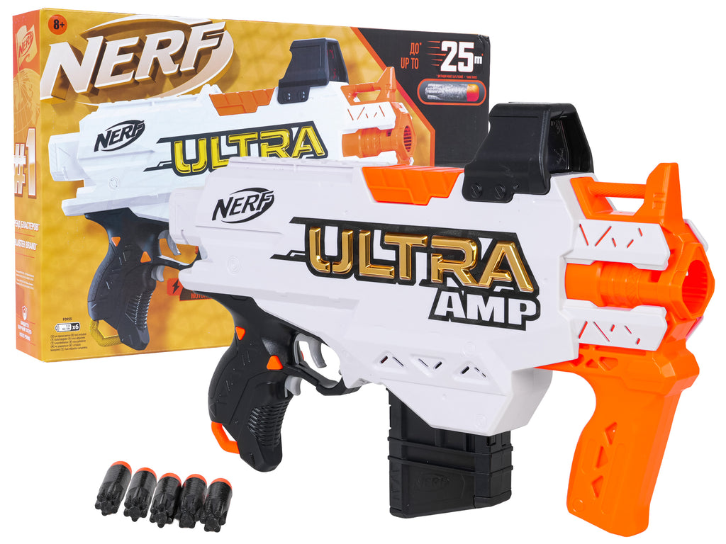 NERF Ultra AMP – hračkársky blaster so 6 penovými šípkami – pohľad 2