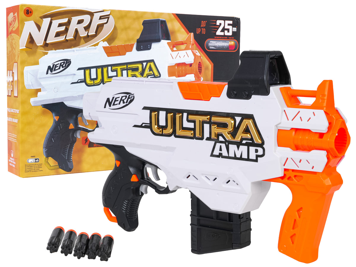 NERF Ultra AMP – hračkársky blaster so 6 penovými šípkami – pohľad 2