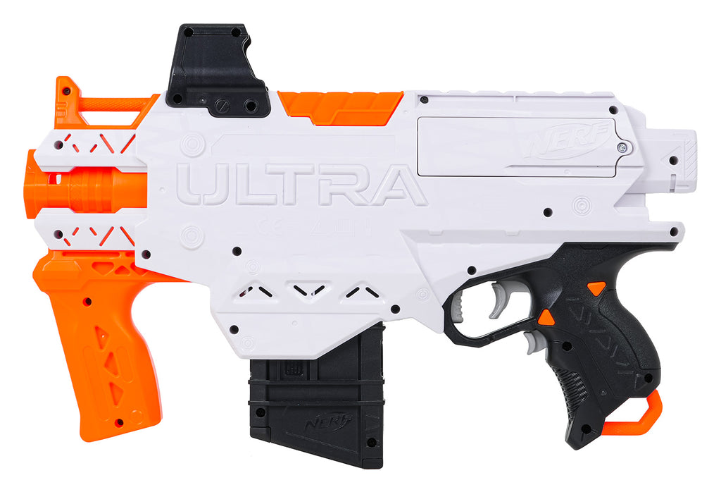 NERF Ultra AMP – hračkársky blaster so 6 penovými šípkami – pohľad 6