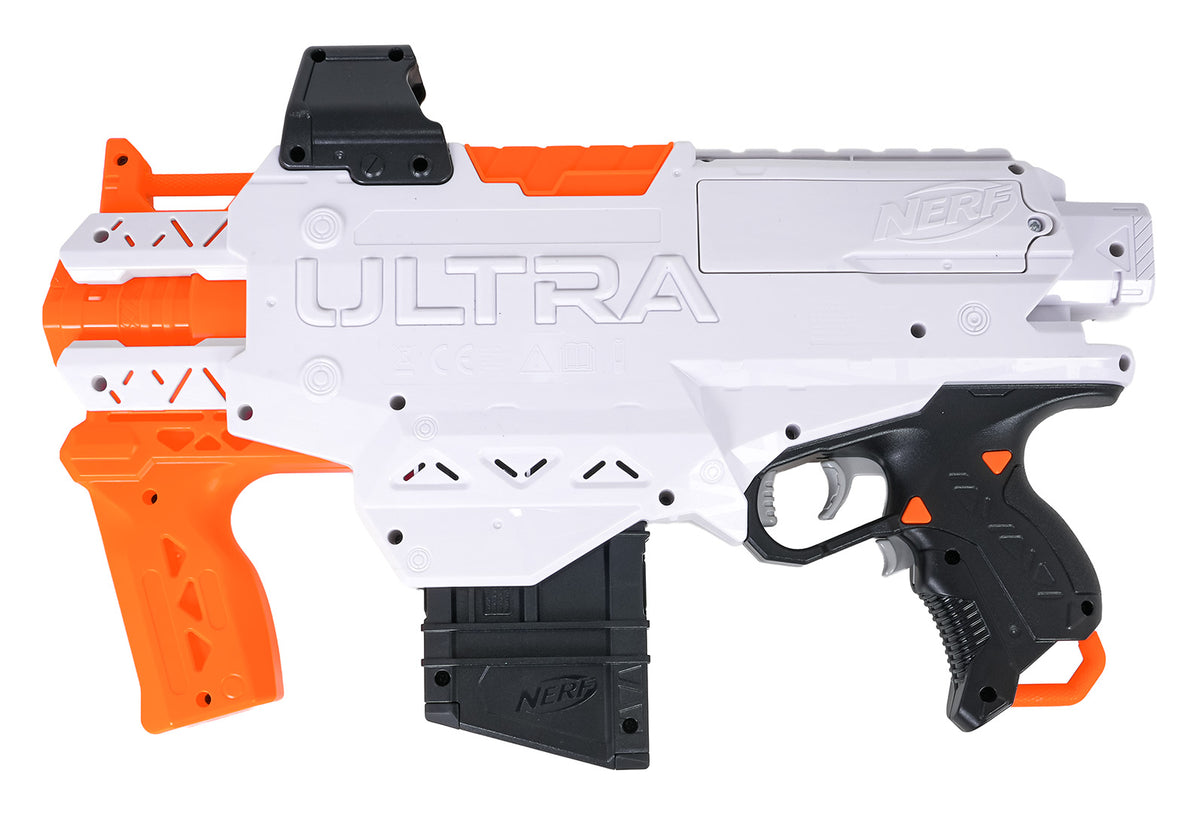 NERF Ultra AMP – hračkársky blaster so 6 penovými šípkami – pohľad 10
