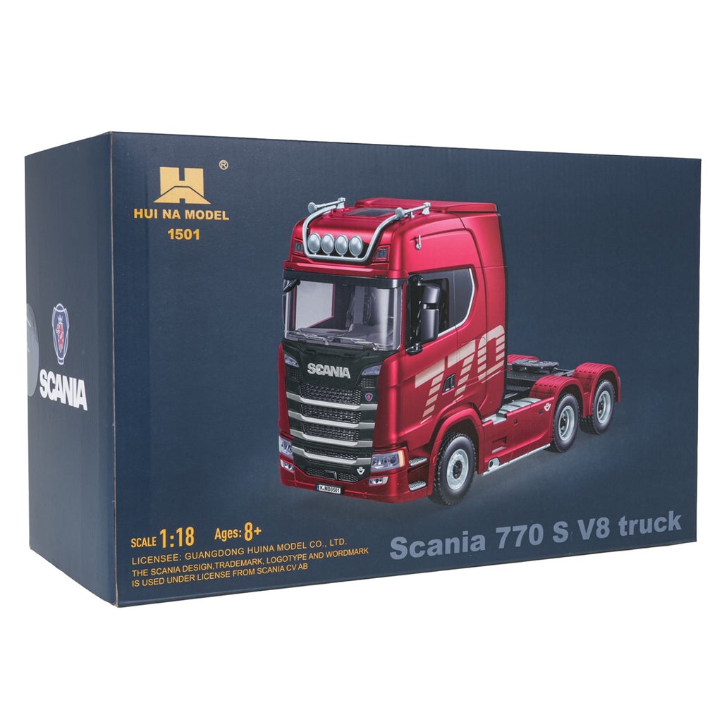 RC ťahač SCANIA 770S 1:18 – červený – pohľad 10