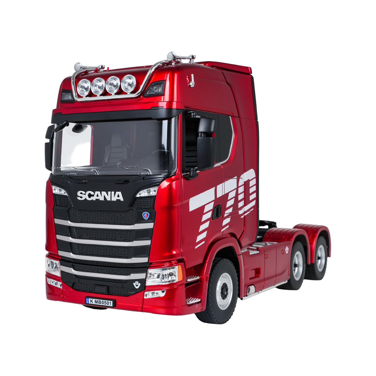 RC ťahač SCANIA 770S 1:18 – červený – pohľad 3
