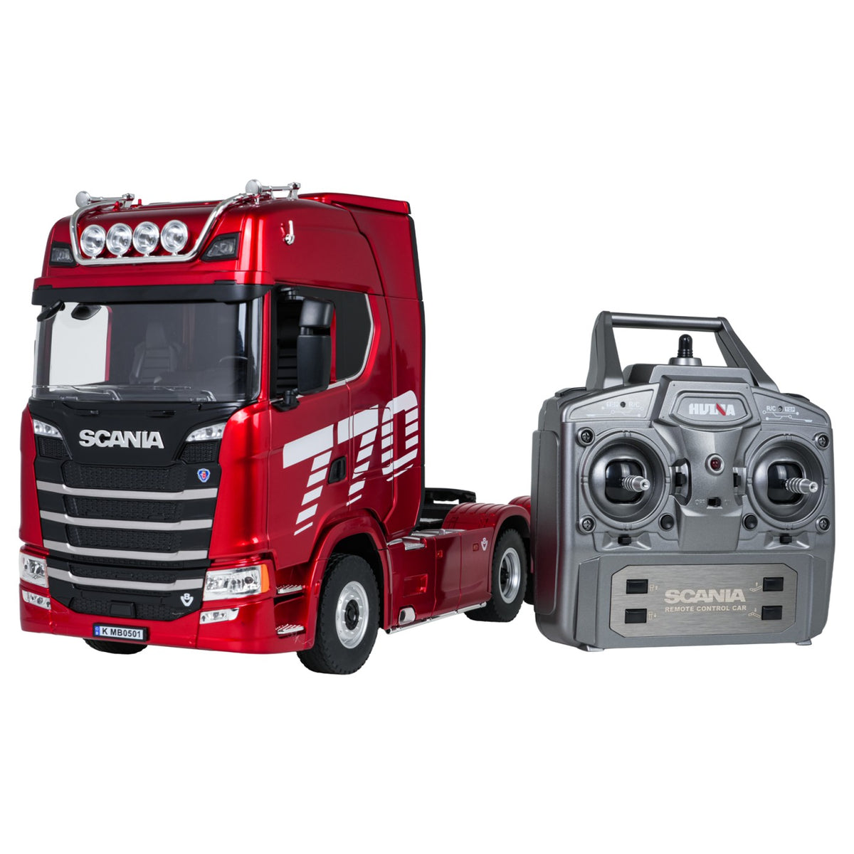 RC ťahač SCANIA 770S 1:18 – červený – pohľad 8