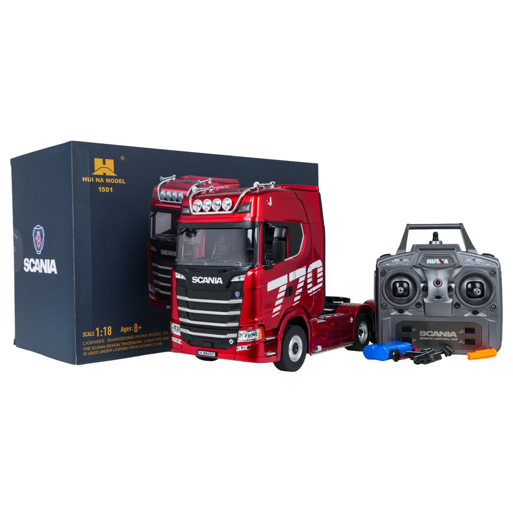 RC ťahač SCANIA 770S 1:18 – červený – pohľad 2