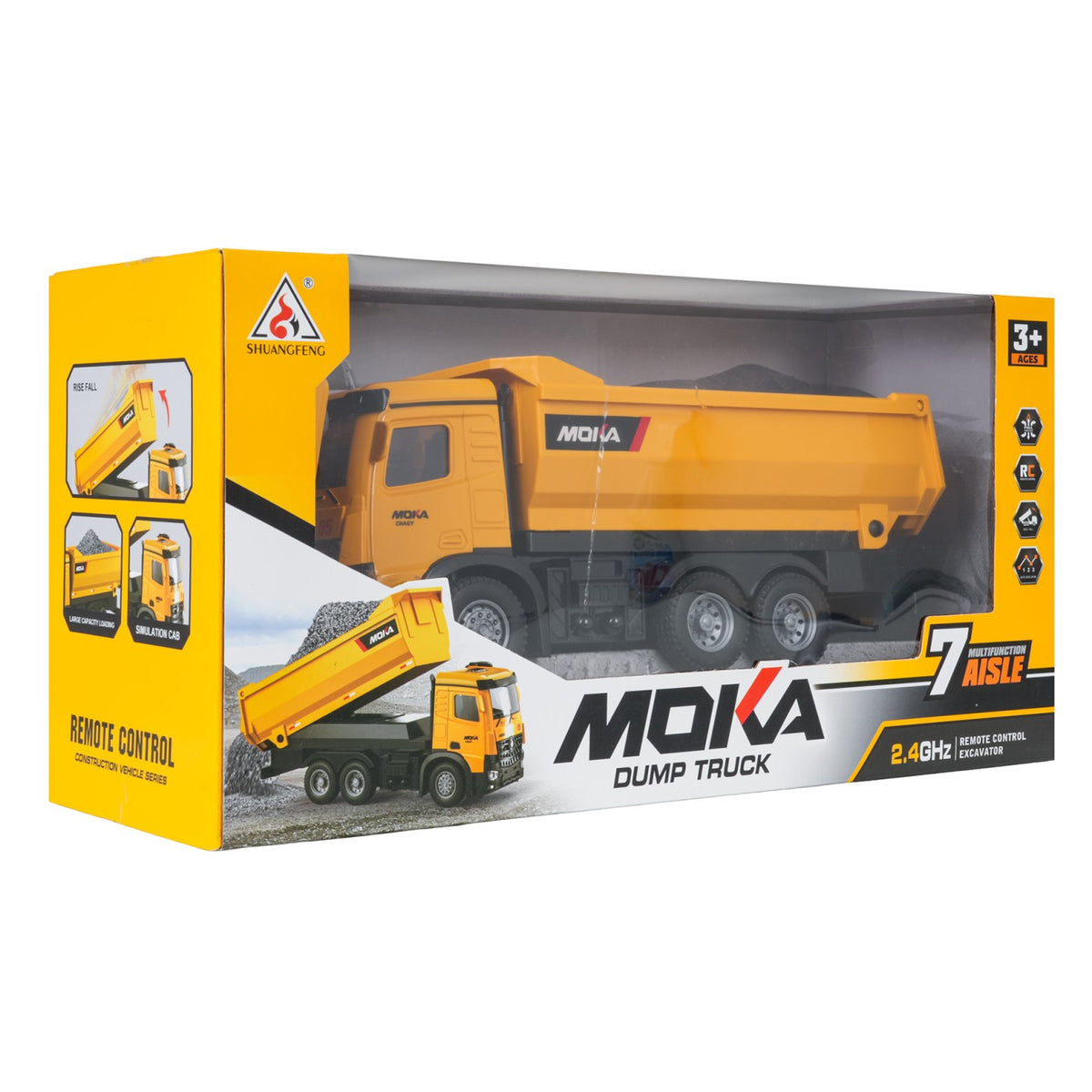 RC sklápač MOIKA – žltý – pohľad 8