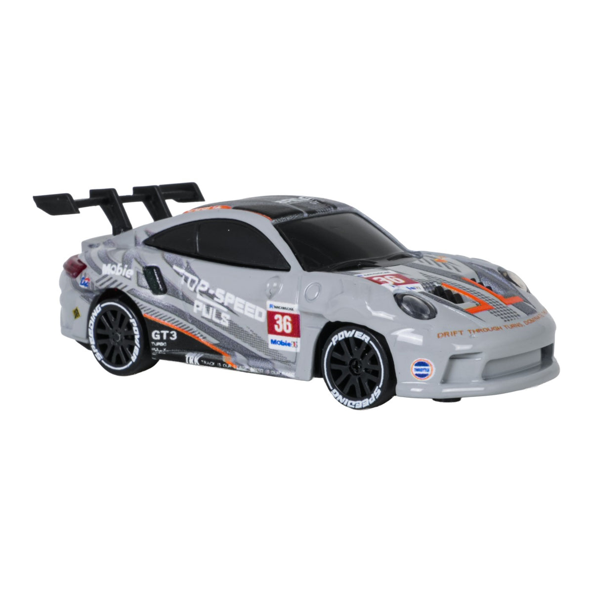 RC auto 1:64 TOP SPEED drift – čierna – pohľad 3