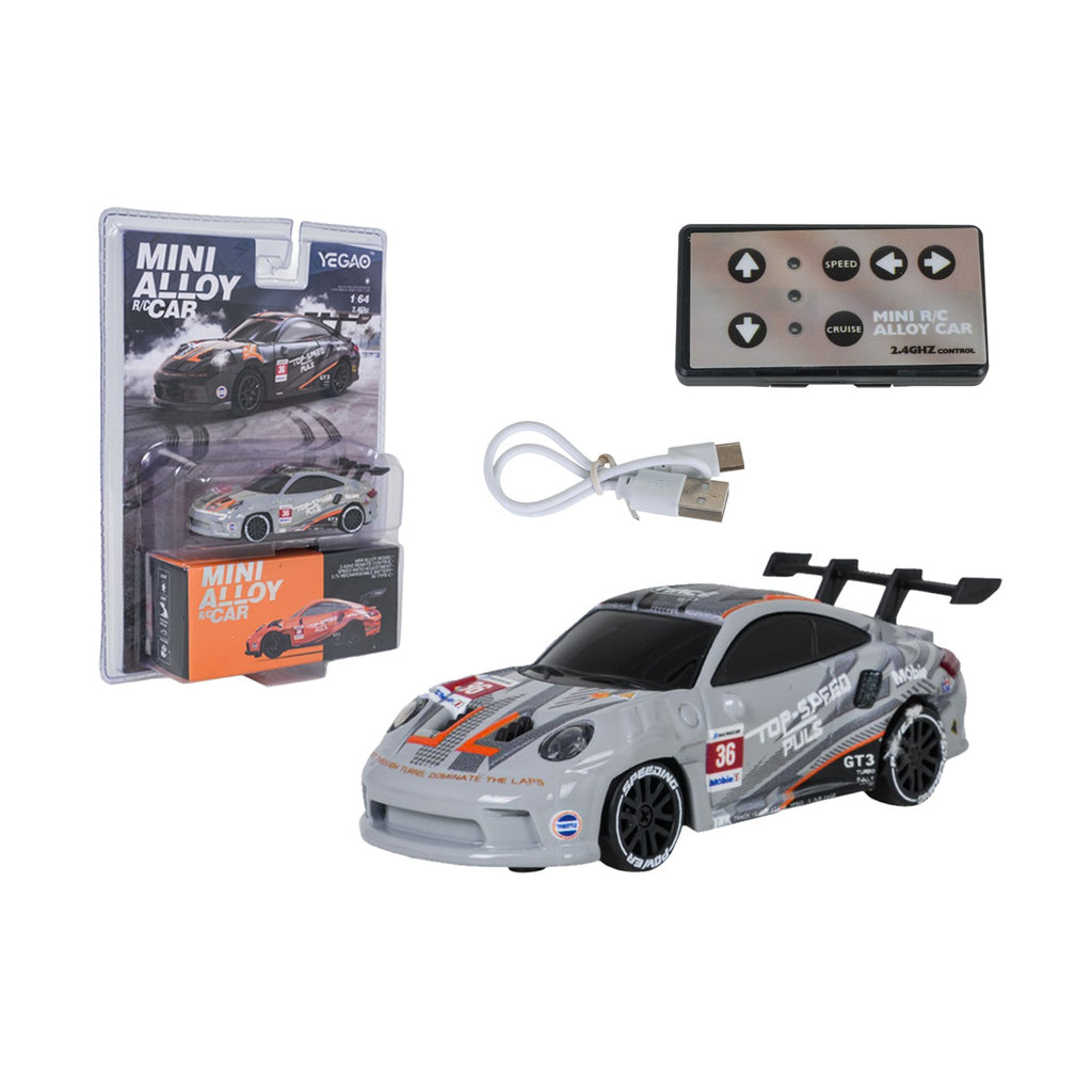 RC auto 1:64 TOP SPEED drift – čierna – pohľad 1