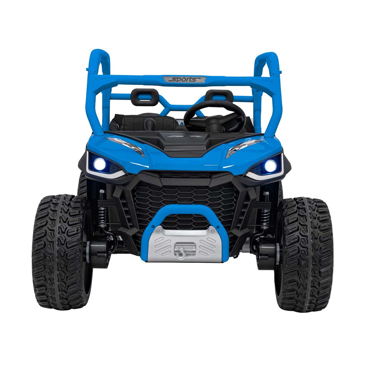 Elektrické autíčko Farmer Truck UTV Racing 24 V – modré – fotografia 4