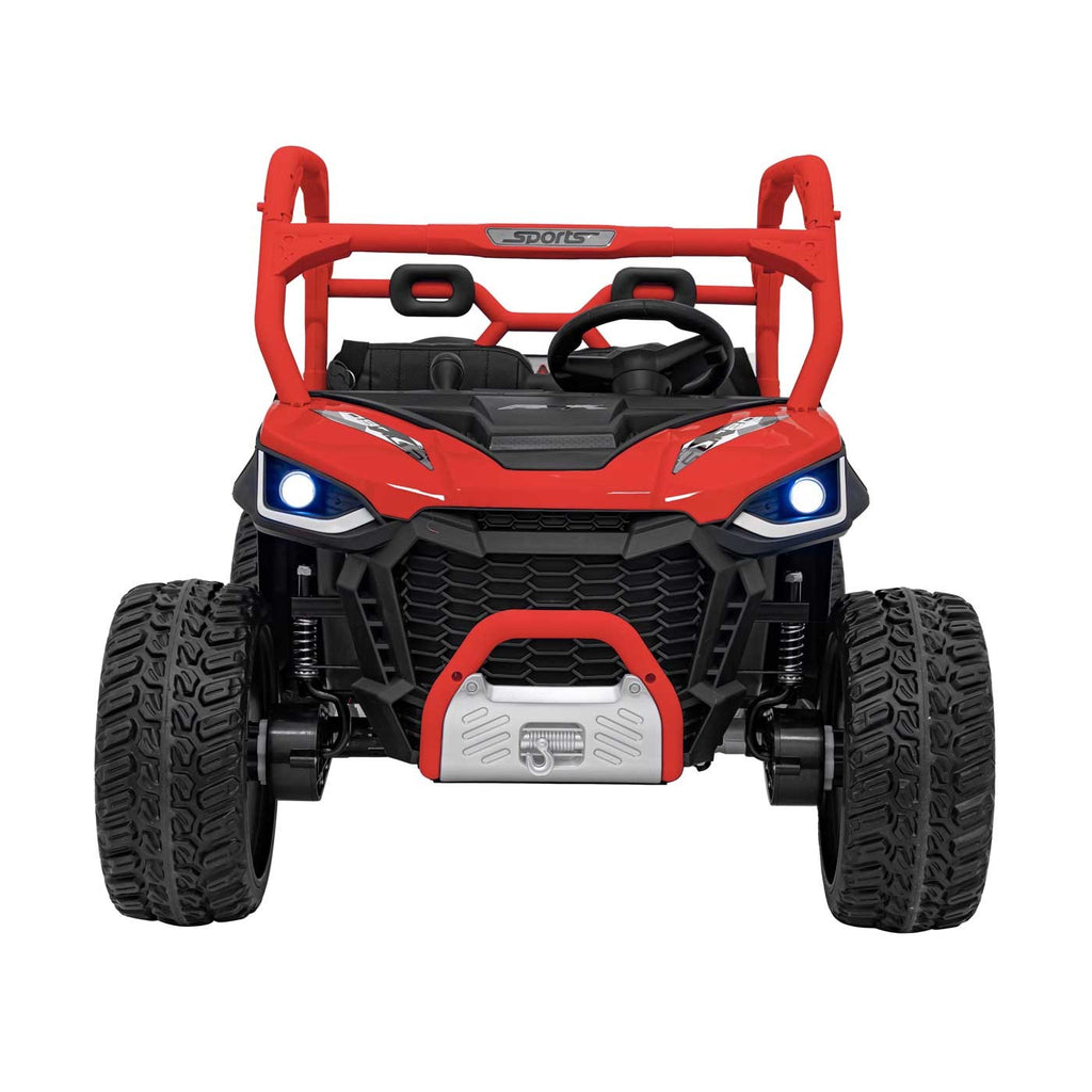 Elektrické autíčko Farmer Truck UTV Racing 24 V – červené – fotografia 4