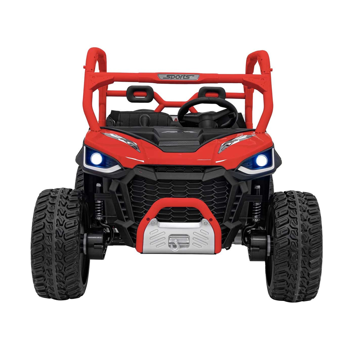 Elektrické autíčko Farmer Truck UTV Racing 24 V – červené – fotografia 4
