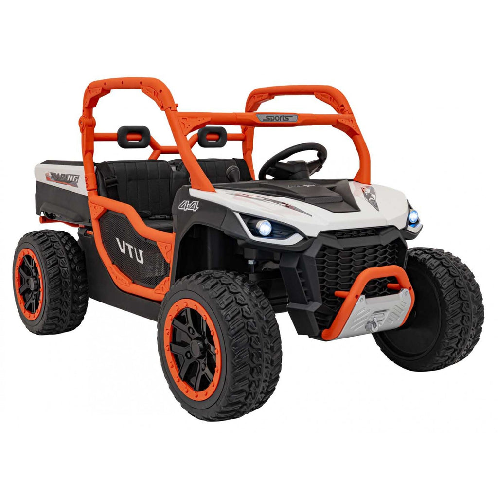Elektrické autíčko Farmer Truck UTV Racing 24 V – biele – fotografia 5