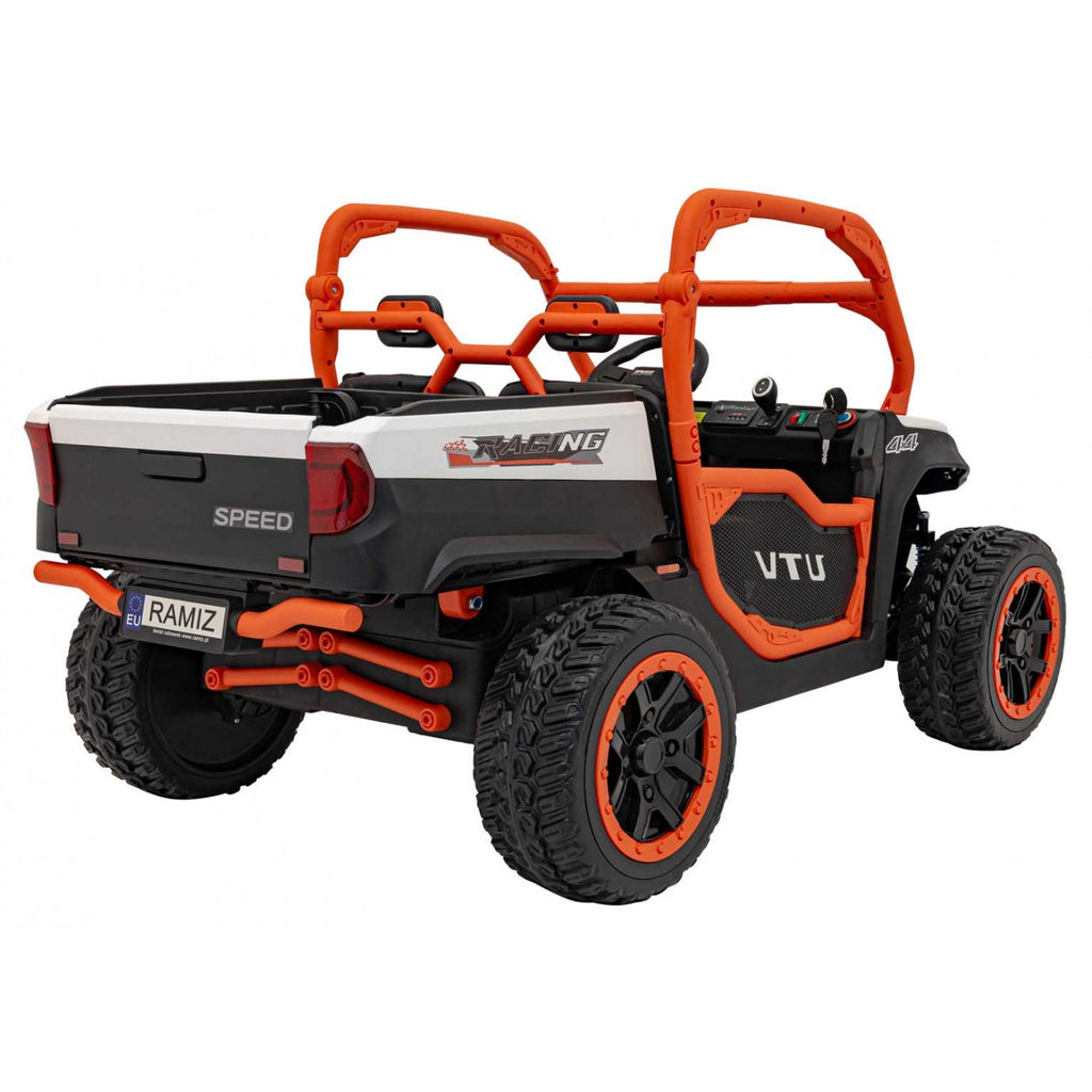 Elektrické autíčko Farmer Truck UTV Racing 24 V – biele – fotografia 9