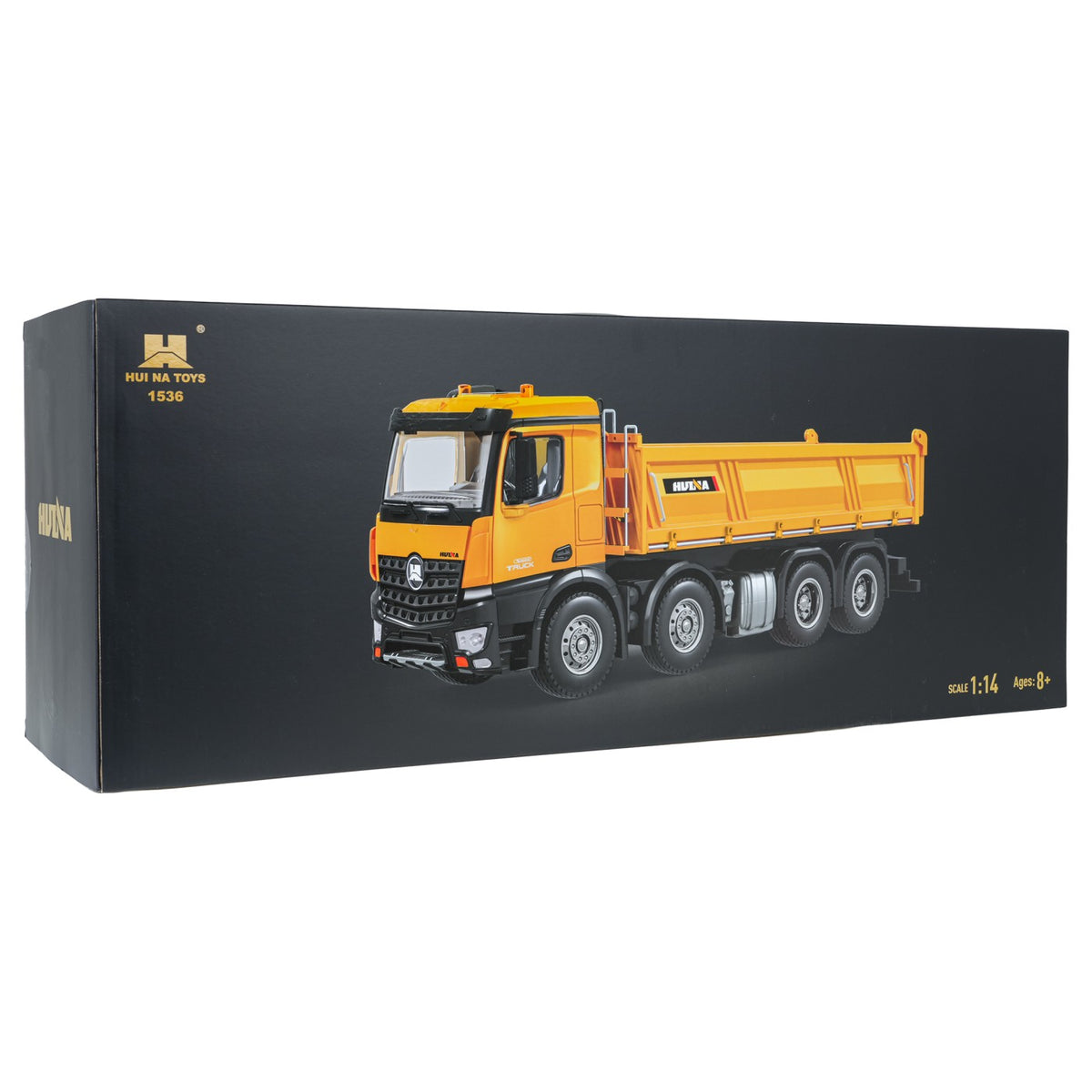 RC sklápač HUINA 1536 1:14 – žltý – 11