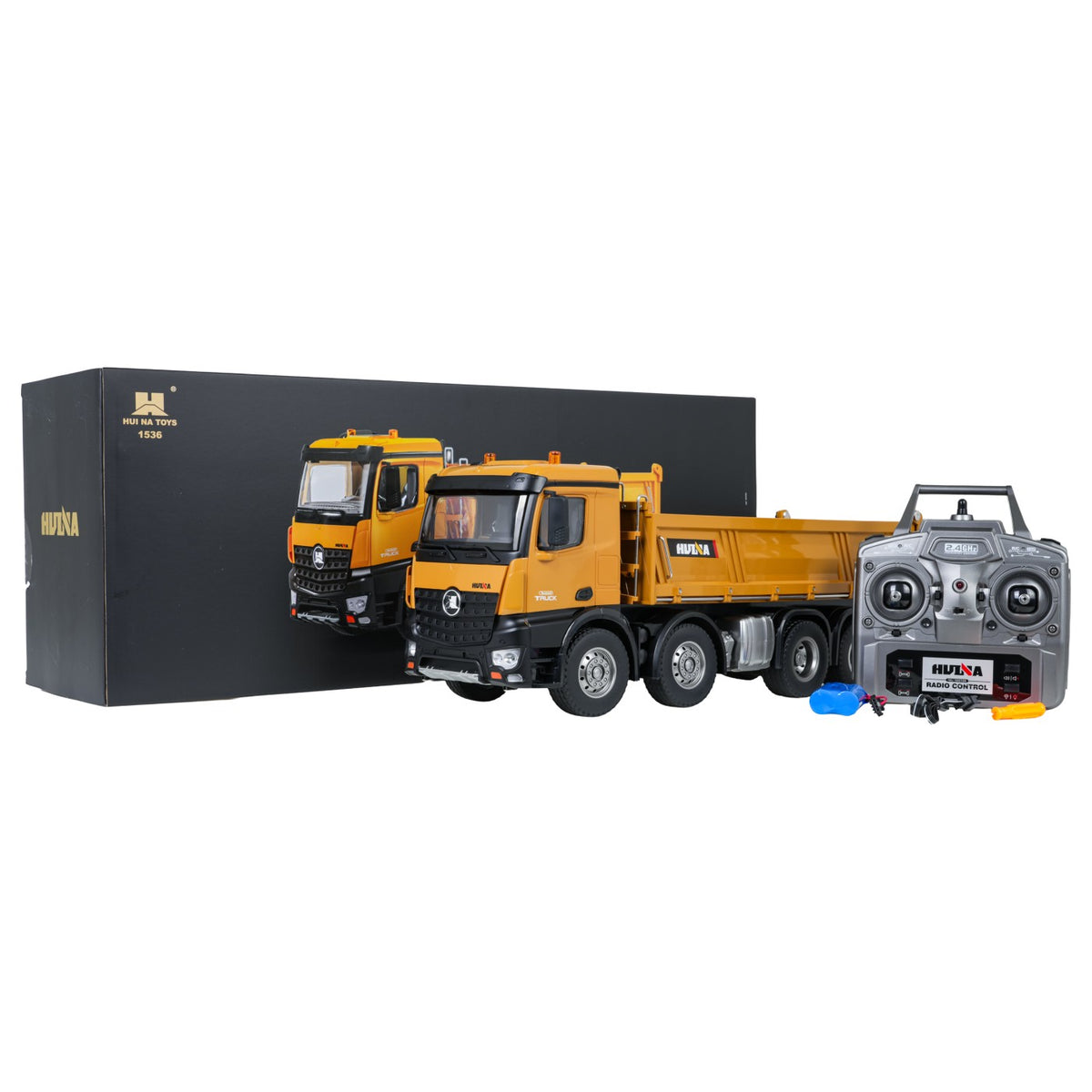 RC sklápač HUINA 1536 1:14 – žltý – 10