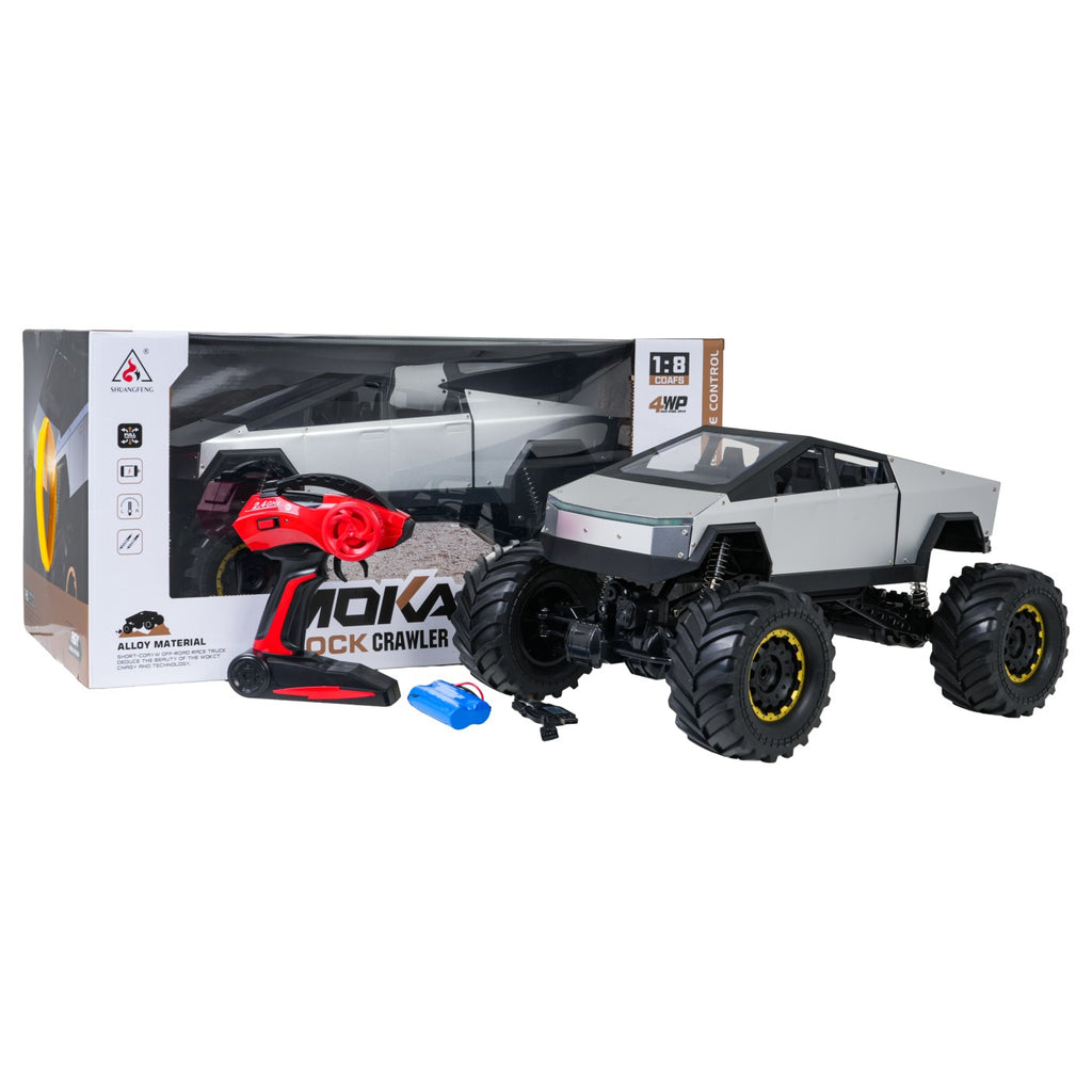 RC terénne auto ROCK CRAWLER TRUCK 4×4 1:8 – strieborné – 8