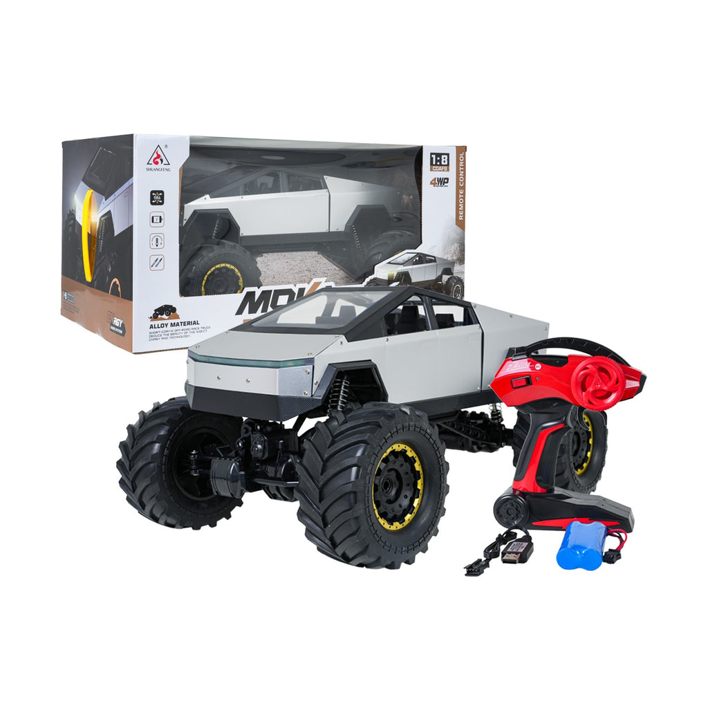 RC terénne auto ROCK CRAWLER TRUCK 4×4 1:8 – strieborné – 1