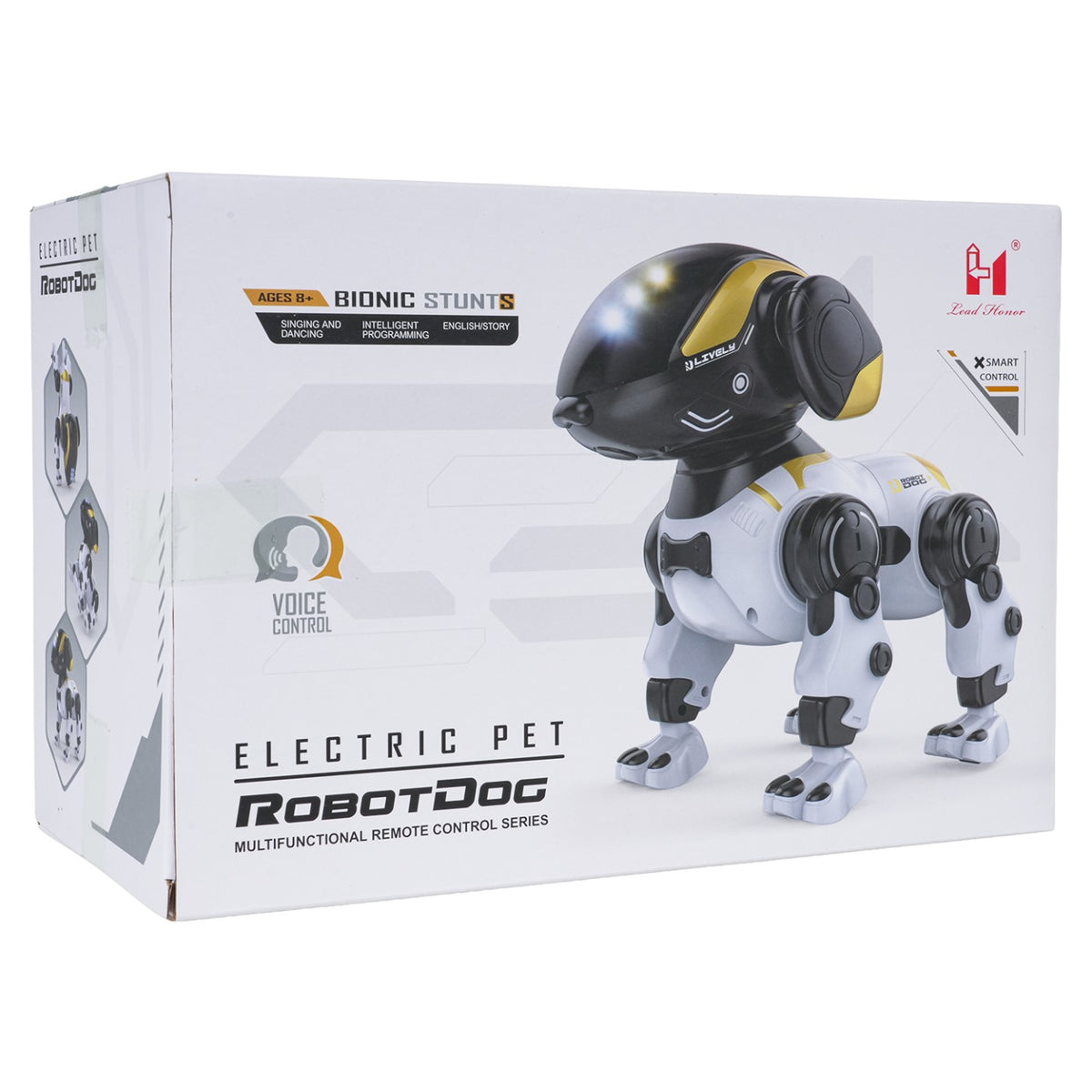 RC robotický psík BUNNY s hlasovým ovládaním – biely – 8