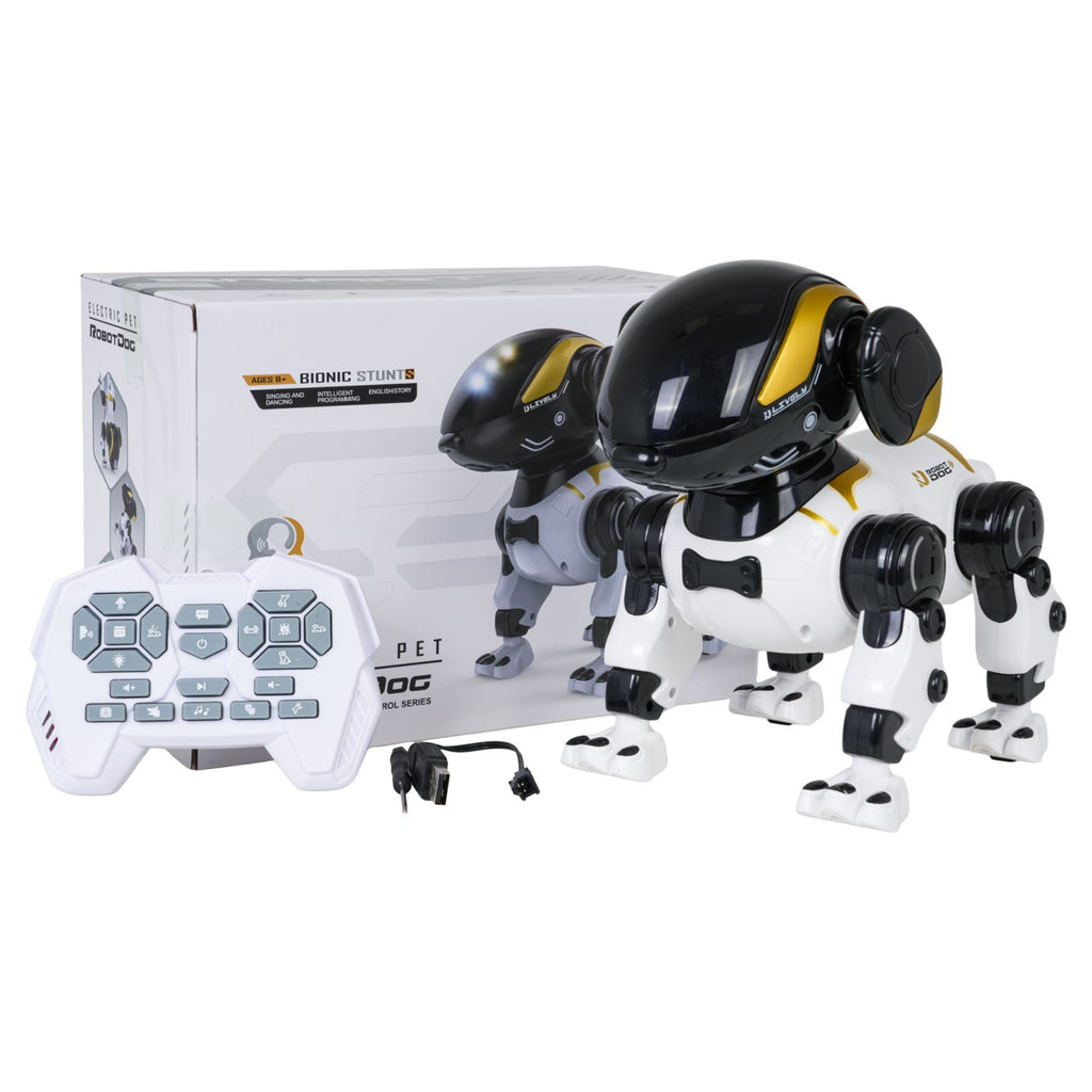 RC robotický psík BUNNY s hlasovým ovládaním – biely – 7