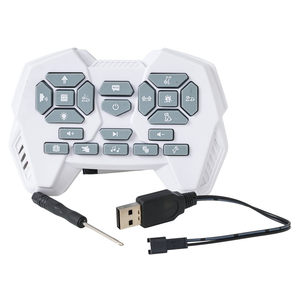 RC robotický psík BUNNY s hlasovým ovládaním – biely – 6