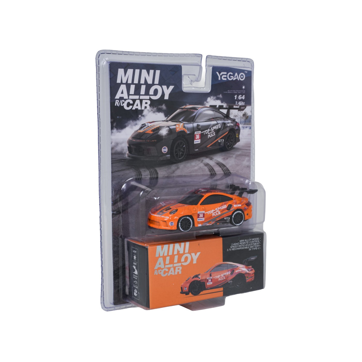 RC auto 1:64 TOP SPEED drift – oranžová – 8